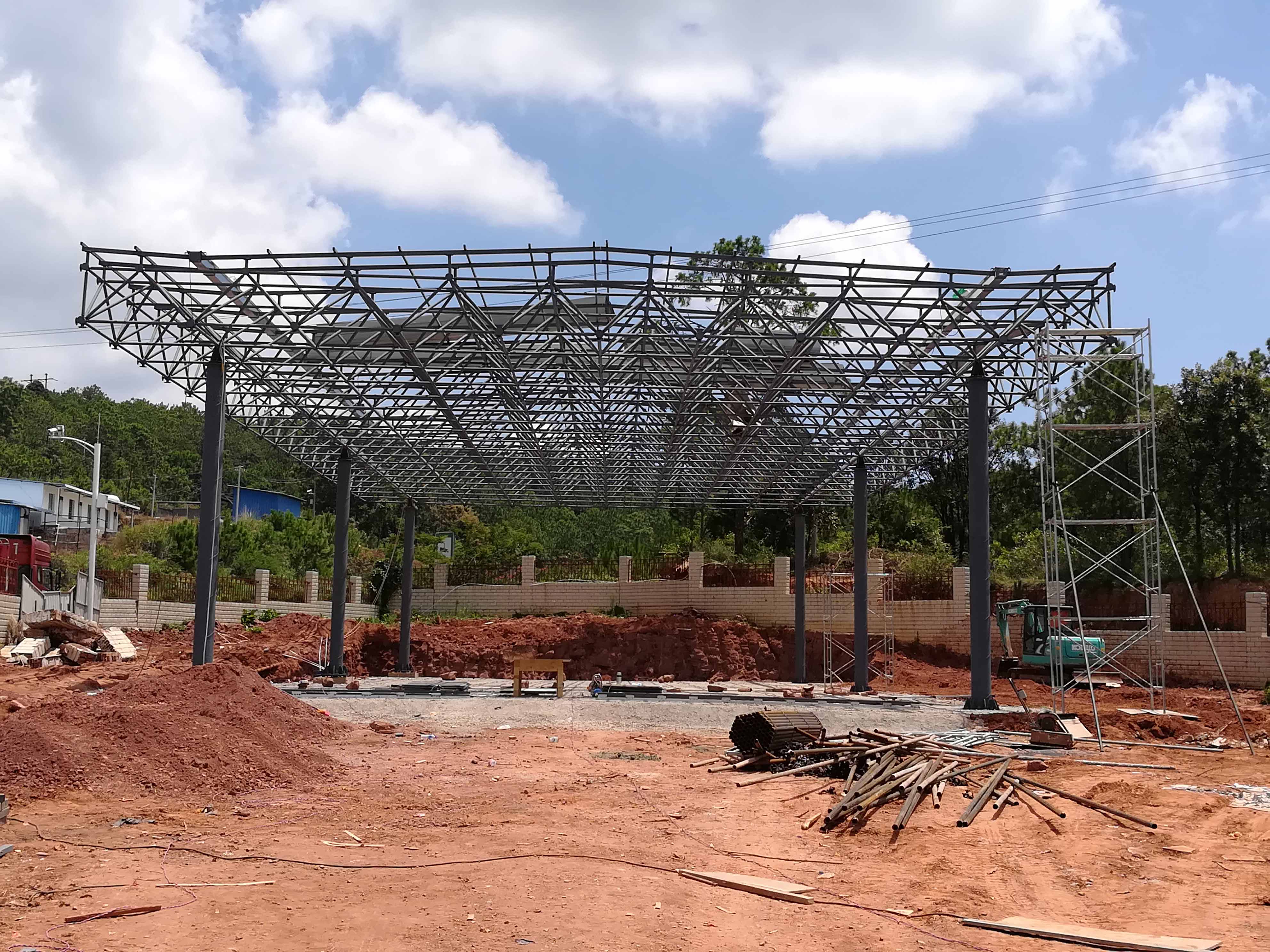 青浦加油站网架屋面